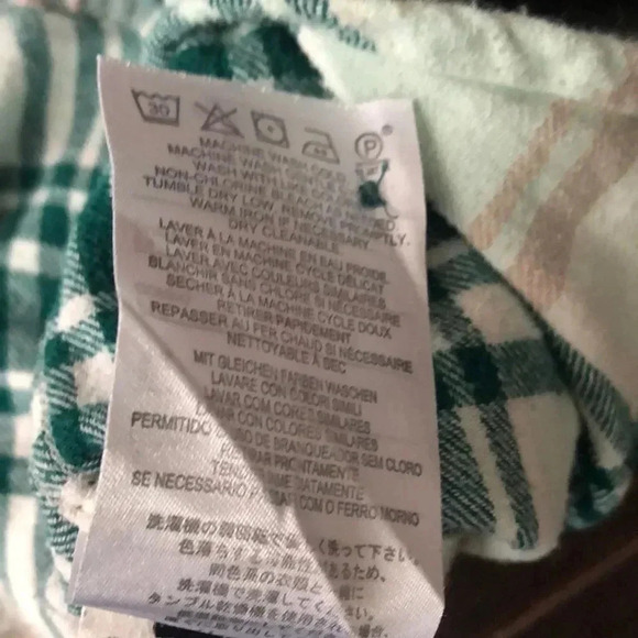 VOLCOM | Green and pink plaid button down shirt - Picture 8 of 9